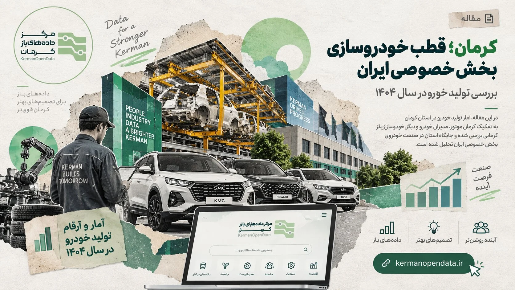 کرمان؛ قطب خودروسازی بخش خصوصی ایران | بررسی تولید خودرو کرمان در سال ۱۴۰۴